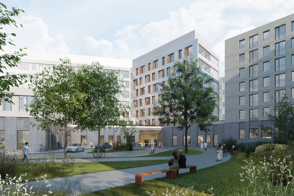 Park vid Hemsös projekt i Barkarby City